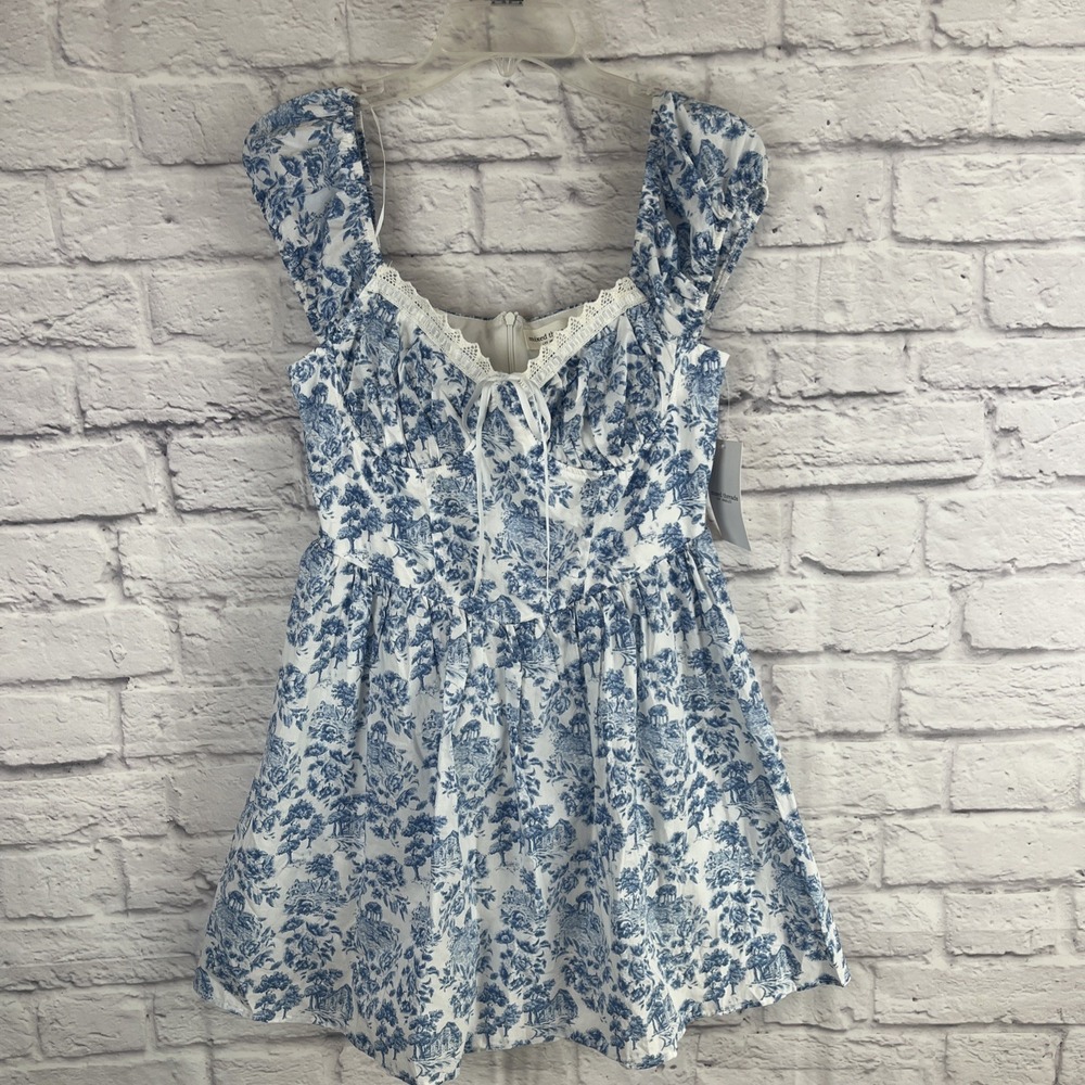 Universal Threads NWT Cottagecore Milkmaid Corset Style Mini Dress Large Regency